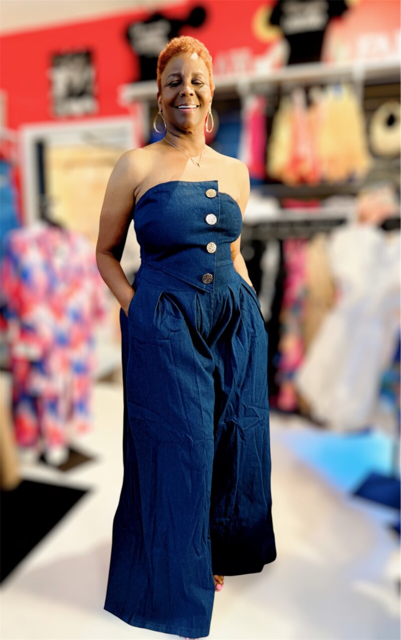 Gold Buttoned Jumpsuit - Image 2