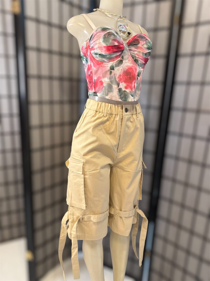Multi Pocketed Cargo Shorts - Image 3