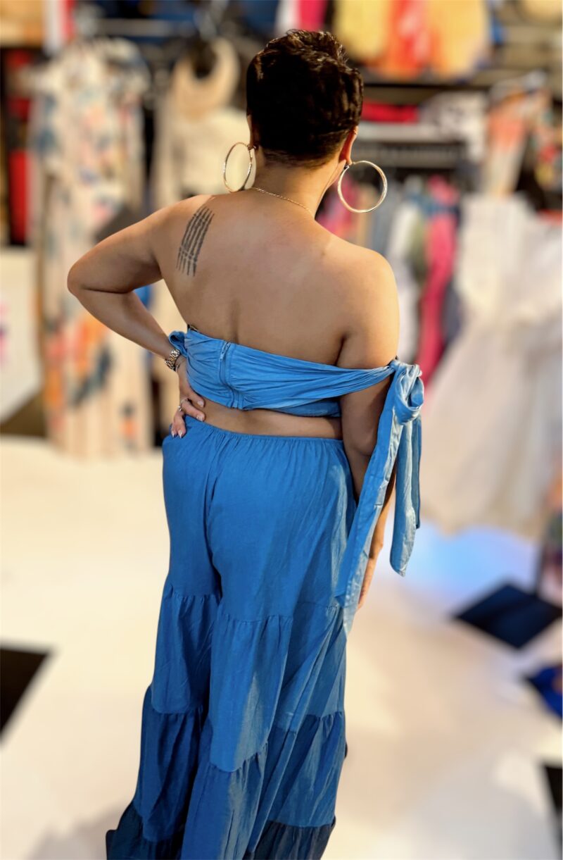 Chambray Denim Jumpsuit - Image 3