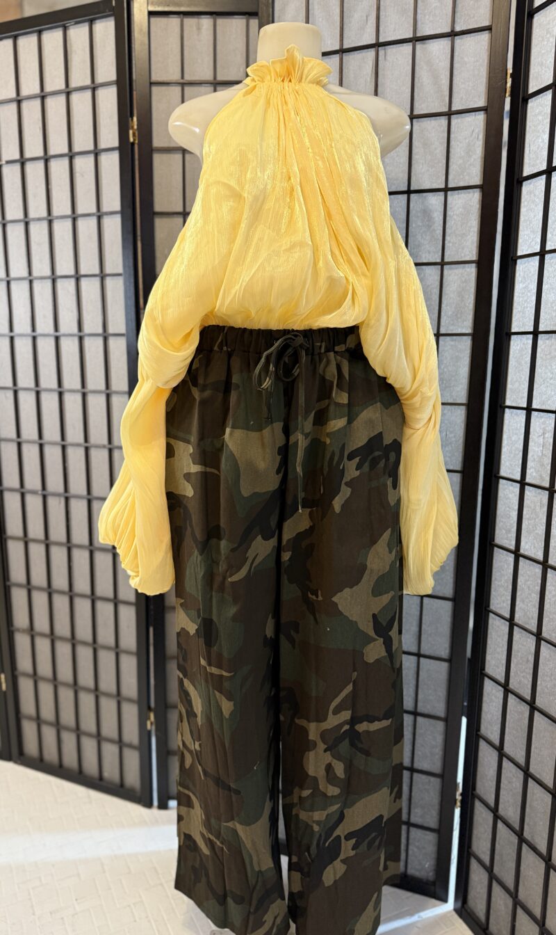 Camo Drawstring Pants